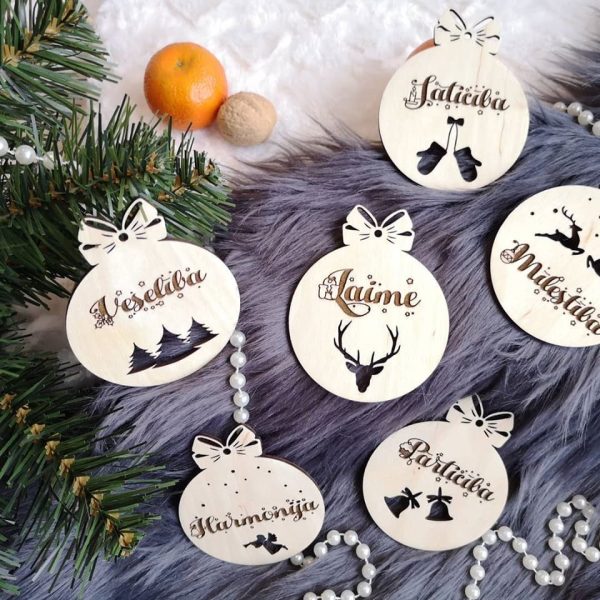 Eglīšu rotājumi - komplekts