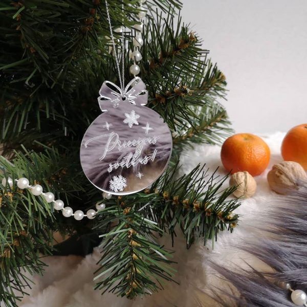 Spoguļstikla bumbas ar gravējumu