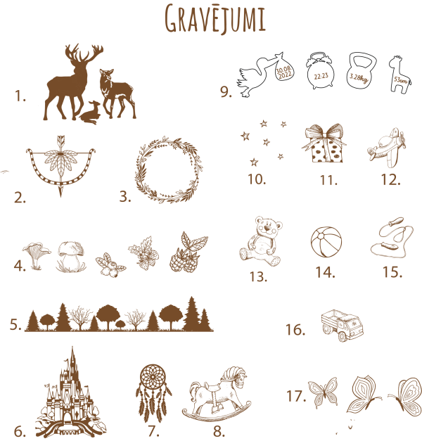 Atmiņu lādīte ar gravējumu