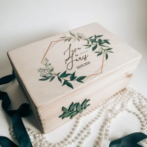 Koka lāde ar krāsainu printu - Image 6