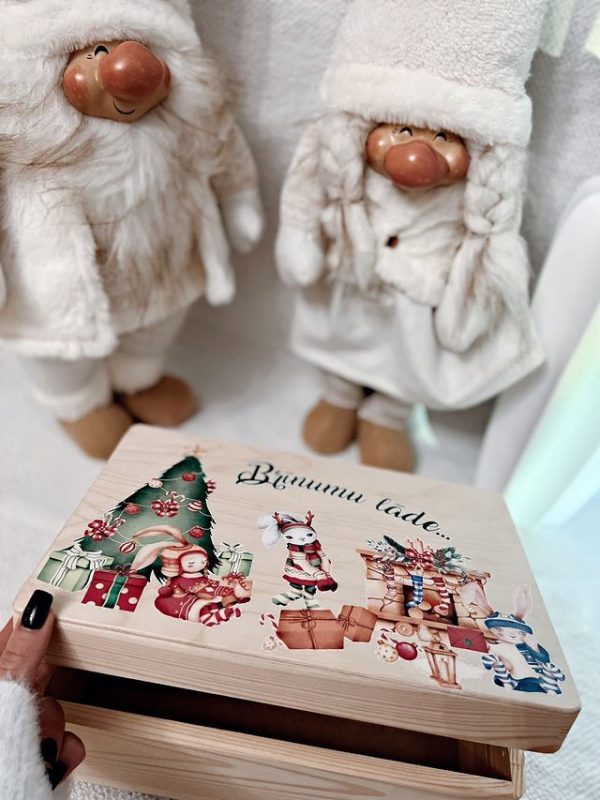Lādīte ar Ziemassvētku dizainu