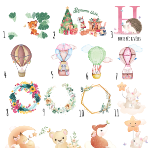 Koka lāde ar krāsainu printu - Image 8