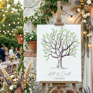 Kāzu dekors - Aktivitāšu koks viesiem