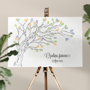 Kāzu dekors - Aktivitāšu koks viesiem - Image 3