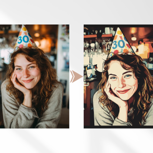 Oriģināla dāvana – Personalizēta kanva pop art stilā - Image 3