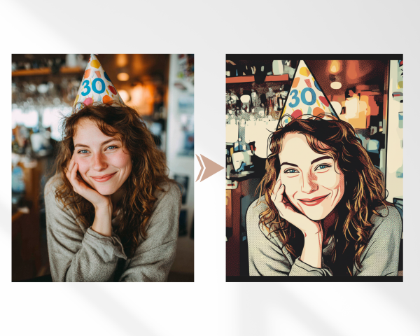 Oriģināla dāvana – Personalizēta kanva pop art stilā