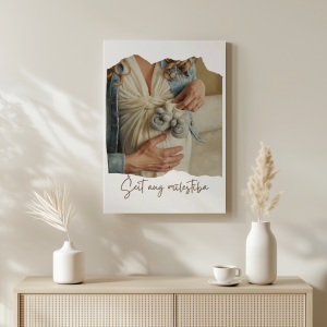 Oriģināla dāvana - personalizēta kanva eļļas stilā