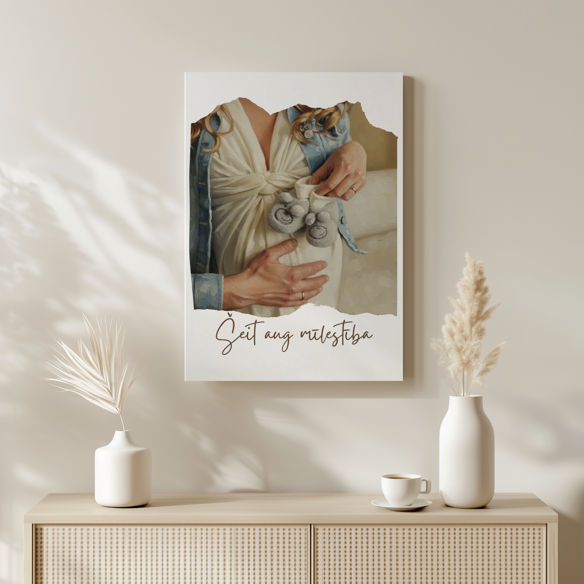 Oriģināla dāvana - personalizēta kanva eļļas stilā